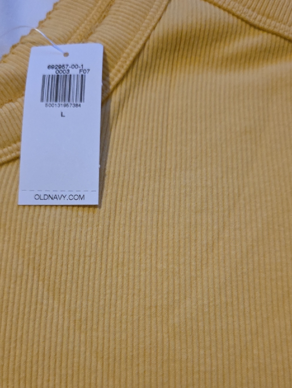 ❣️5 For $20❣️Old Navy Yellow Ribbed Tank Camisole - Picture 5 of 5
